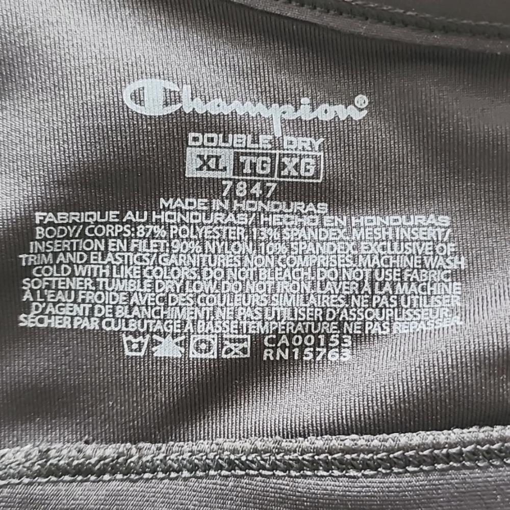 Black Champion Sports Bra XL - Picture 7 of 7